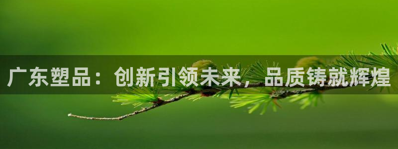 太陽2注冊官網下載：廣東塑品：創新引領未來，品質鑄就輝煌